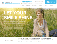Tablet Screenshot of chandlermoderndentistry.com